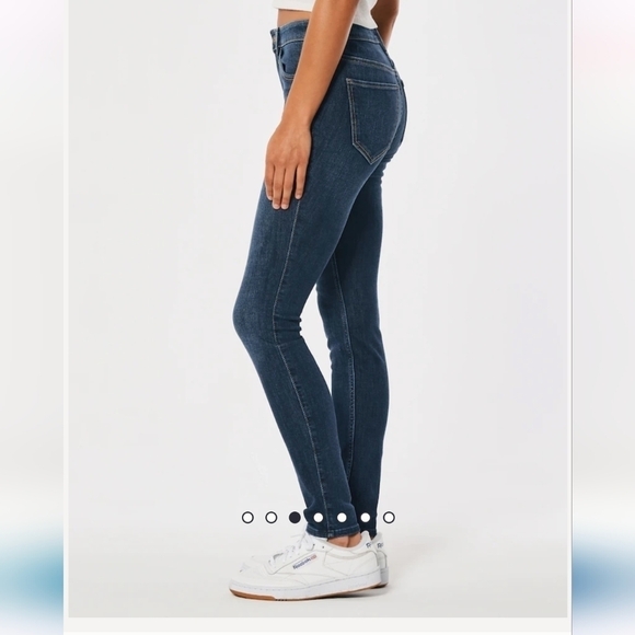 Hollister High-Rise Dark Wash Skinny Jeans Size W26 L32 - Picture 8 of 13
